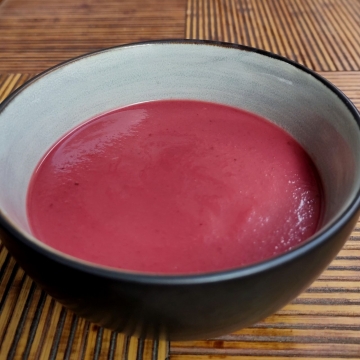 Crema púrpura, vitaminada  antiox de remolacha | Entrantes